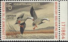 Buy US Scott #RW39 MNH OG GEM 5.00 1972 P# Single US Federal Duck Stamp CV 30.00