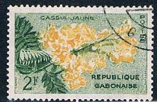 Buy Gabon 156 Used Yellow Cassia ur 1961 (G0304)+