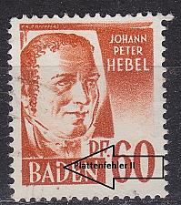 Buy GERMANY Alliiert Franz. Zone [Baden] MiNr 0010 PF II ( O/used ) [01] Plattenfehler