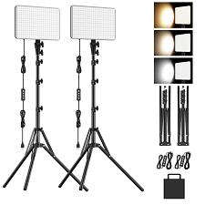 Buy 2Pack LED Video Lighting Kit, Anautin 15W/1700Lux Photograp