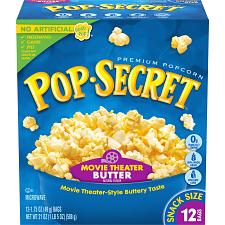 Buy Pop Secret Microwave Popcorn Movie Theater Butter Flavor 1.75 oz Snack Bags 1...