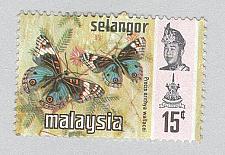 Buy Malaysia Selangor 133 Butterflies Used 2 (BP96917)