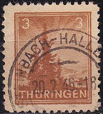 Buy GERMANY Alliiert SBZ [Thüringen] MiNr 0092 A II ( O/used ) [01] Plattenfehler