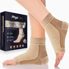 Buy PhysFlex Compression Socks for Plantar Fasciitis Achilles Tendonitis Relief -...