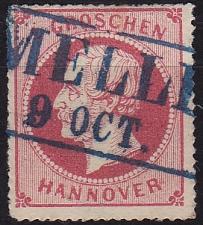 Buy GERMANY Hannover [1863] MiNr 0023 ( O/used ) [04] Lang-O Melle
