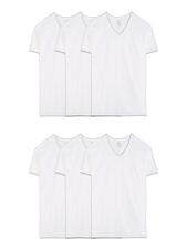 Buy Fruit of the Loom mens Eversoft Cotton Stay Tucked V-neck T-shirt Regular - W...