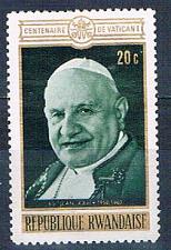 Buy Rwanda 391 Unused Pope John XXIII 1970 (R0418)+