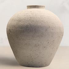 Buy Handmade Large Round Vase for Centerpieces, White Rustic Farmhouse Decor