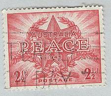 Buy Australia Peace 1945 Red 2 1/2 Used (BP90306)