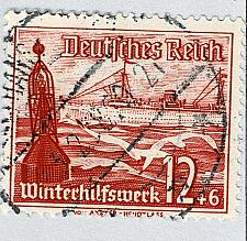 Buy Germany Ship red 12 Used (BP91124)