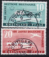 Buy GERMANY Alliiert Franz. Zone [RheinlPfalz] MiNr 0049-50 ( O/used ) [01] geprüft