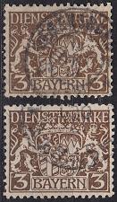 Buy GERMANY Bayern Bavaria [Dienst] MiNr 0016 x,y ( O/used )