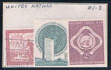 Buy United Nations 1-3 Mixed cond UN Symbols 1951 (U0331)