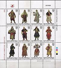 Buy Albania stamps 2005. National folk costumes. Set Sheet MNH