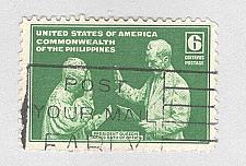 Buy Philippines 459 President Quezon Used 1 (BP98315)