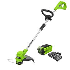 Buy Greenworks 40V 12" Cordless String Trimmer with 2.0Ah Battery and Charger 211...