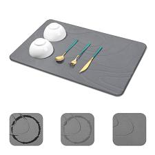 Buy Snuggery Large Stone Drying Mat for Kitchen Counter 24"x16" DirtResistant