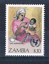 Buy Zambia 443 Unused Child oral rehydration 1988 CV 2.10 (Z0005)+