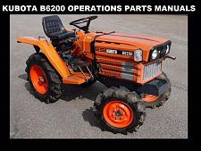 Buy KUBOTA B6200 OPERATION & PARTS MANUALs 250pg for B 6200 D Diesel Tractor Service