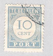 Buy Netherlands J55 Used Numeral 10 1912 (BP70025)