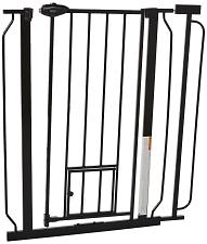 Buy Carlson Extra Tall Walk Through Pet Gate with Small Pet Door for Openings 29"...