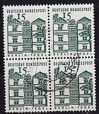 Buy GERMANY BUND [1964] MiNr 0455 4er ( O/used ) [01] Bauwerke