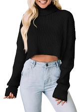 Buy PRETTYGARDEN Women's 2026 Spring Fall Winter Turtleneck Cropped Sweater Casual