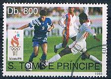 Buy Saint Thomas and Prince Islands 1155 Used Soccer lr 1993 (S1202)+