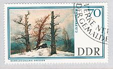 Buy Germany DDR 914 Used Painting Megalithic Tomb in the Snow 1967 (BP83906)