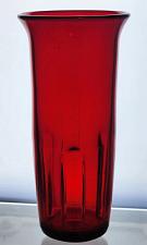 Buy Red glass vase 3 groves