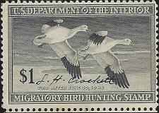 Buy US Scott #RW14 Used VF 1.00 1947 US Federal Duck Stamp CV 15.00