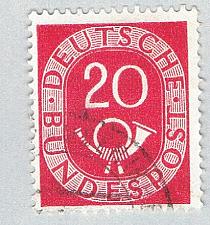 Buy Germany 677 Used Numeral 20 1951 (BP58504)