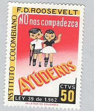 Buy Colombia Used Franklin Roosevelt orange 50 (BP88411)