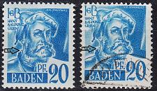 Buy GERMANY Alliiert Franz. Zone [Baden] MiNr 0007 yv II ( **/mnh ) [01] und O/used