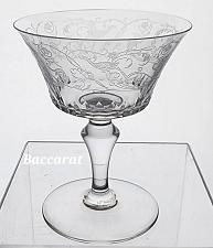 Buy Cut glass and etched sherbert Parme Baccarat SIGNED