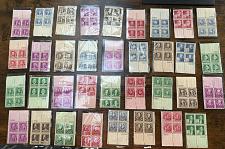 Buy 1940 US 859-893 Famous Americans Plate Blocks Complete Set of 35 - F/VF+OG MNH