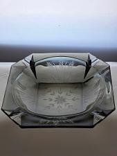 Buy Bryce charcoal hand cut glass ashtray