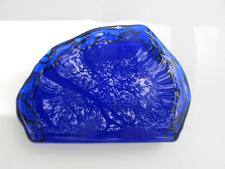 Buy L.E Smith Glass Blue iceberg paperweight