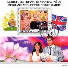 Buy Togo 2021 CTO Sheet Prince Harry Meghan Markel Princes Diana Royals (TS0014)