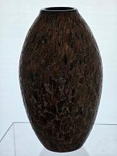 Buy Sparkle spatter Art glass black and gold vase