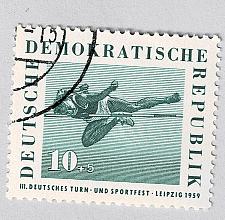 Buy Germany DDR Olympics pole vaulter green 10Used (BP91514)