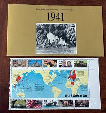 Buy 1941 world at war commemrative US stamps with cover