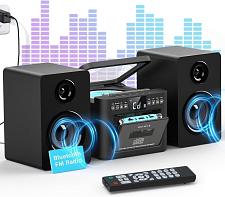 Buy Greadio Stereo System for Home with Boombox CD and Cassette Player Combo