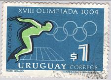 Buy Uruguay Used Olympics blue $1.00 (BP88618)