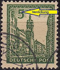 Buy GERMANY Alliiert SBZ [West-Sachsen] MiNr 0158 y I ( O/used ) [01] Plattenfehler