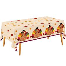 Buy Gatherfun Turkey Thanksgiving Party Supplies Disposable Tablecloth Plastic Ta...