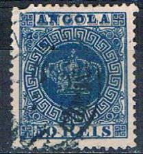 Buy Angola 15 Used Portugese Crown missing perf 1818 CV 14.00 (HV0066)