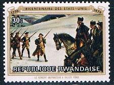 Buy Rwanda 723 Unused Painting Valley Forge (R0334)+