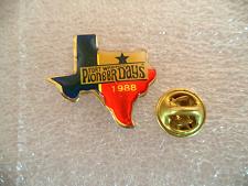 Buy Fort Worth Texas Pioneer Days 1988 gold tone. Official sport pin, badge