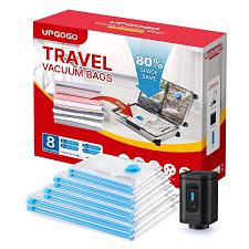 Buy UPGOGO Travel Vacuum Bags with Prtable Electric Pump Combo 8 PackVacuum Seal ...